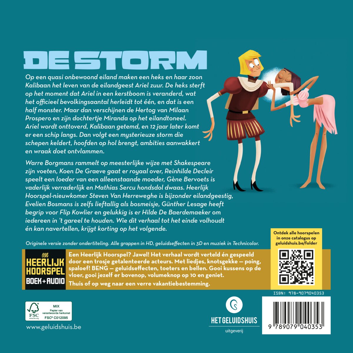 De storm – achterflap