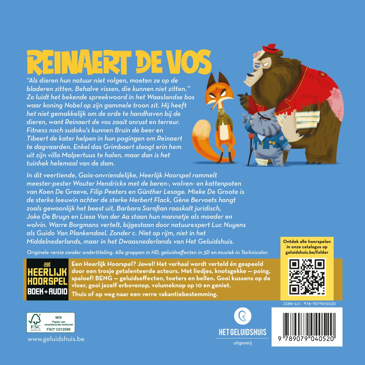 Reinaert de vos – achterflap
