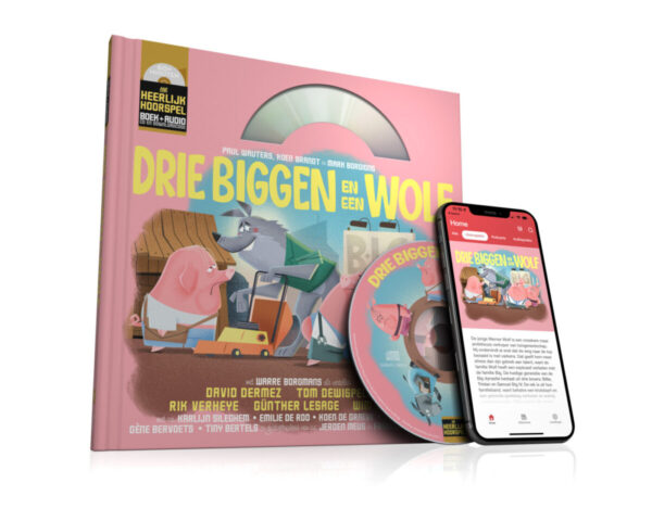 Drie biggen en een wolf – cover