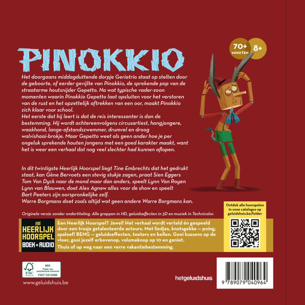 Pinokkio – achterflap
