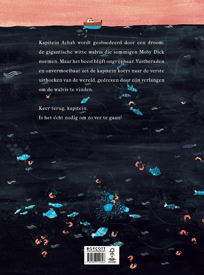 Achab en de witte walvis – achterflap