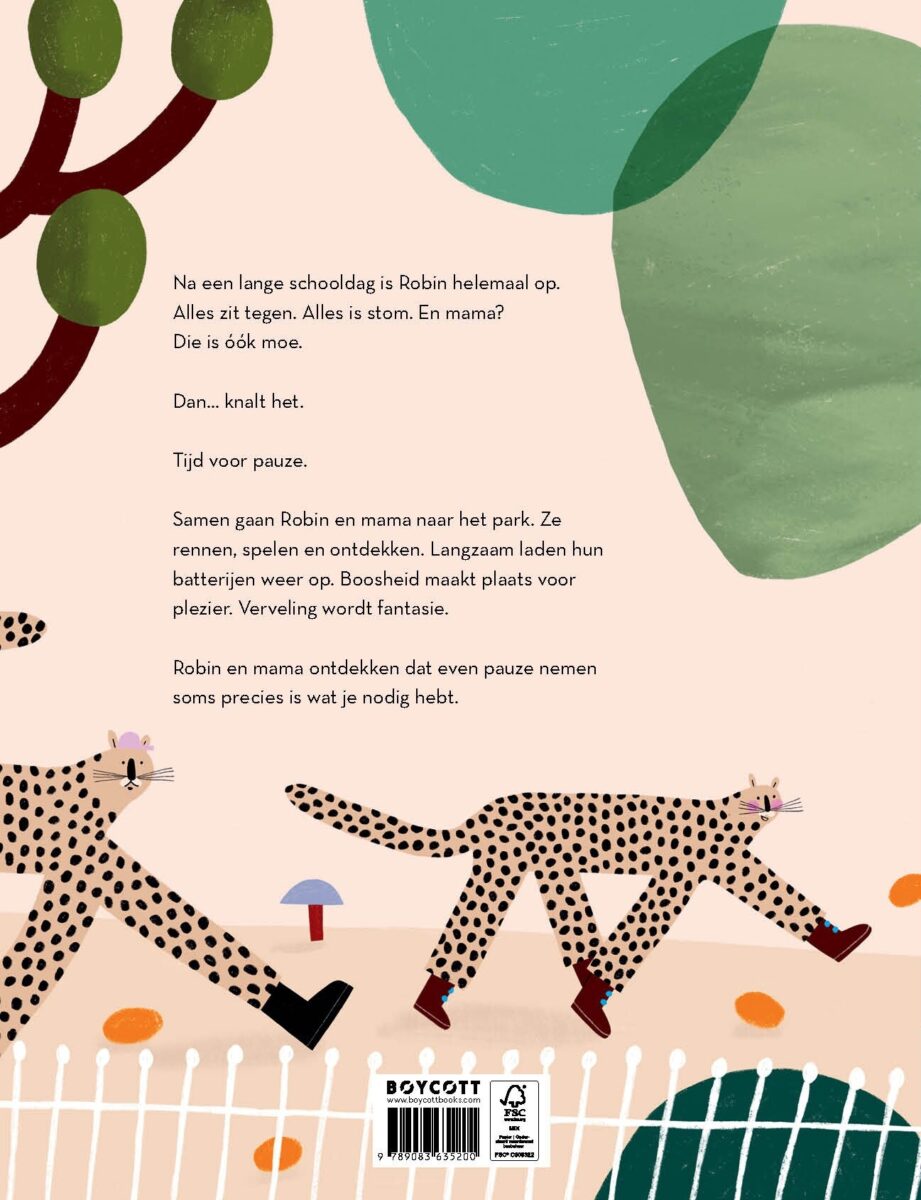 Pauze voor Robin – achterflap