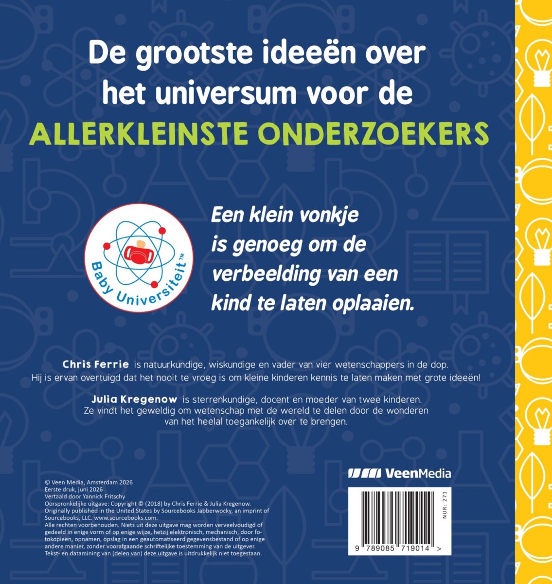 Sterrenkunde voor baby’s – achterflap