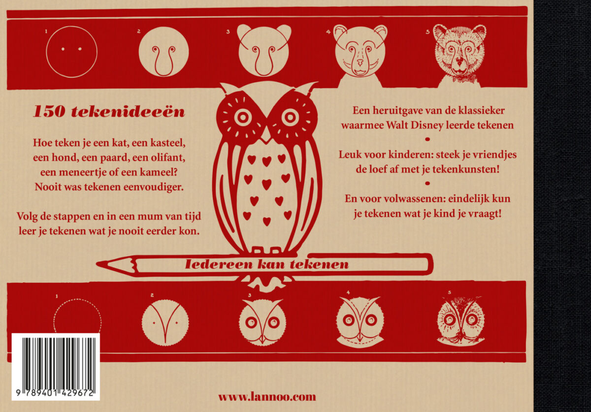 Het stap voor stap tekenboek – achterflap
