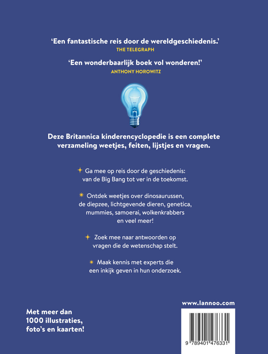 De Britannica kinderencyclopedie over alles wat we (nog niet) weten – achterflap