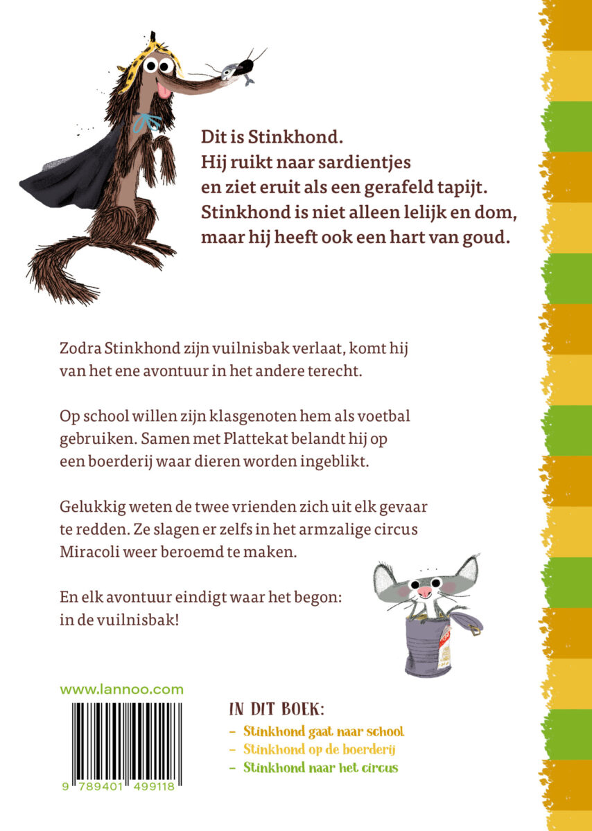 De dikke Stinkhond β achterflap