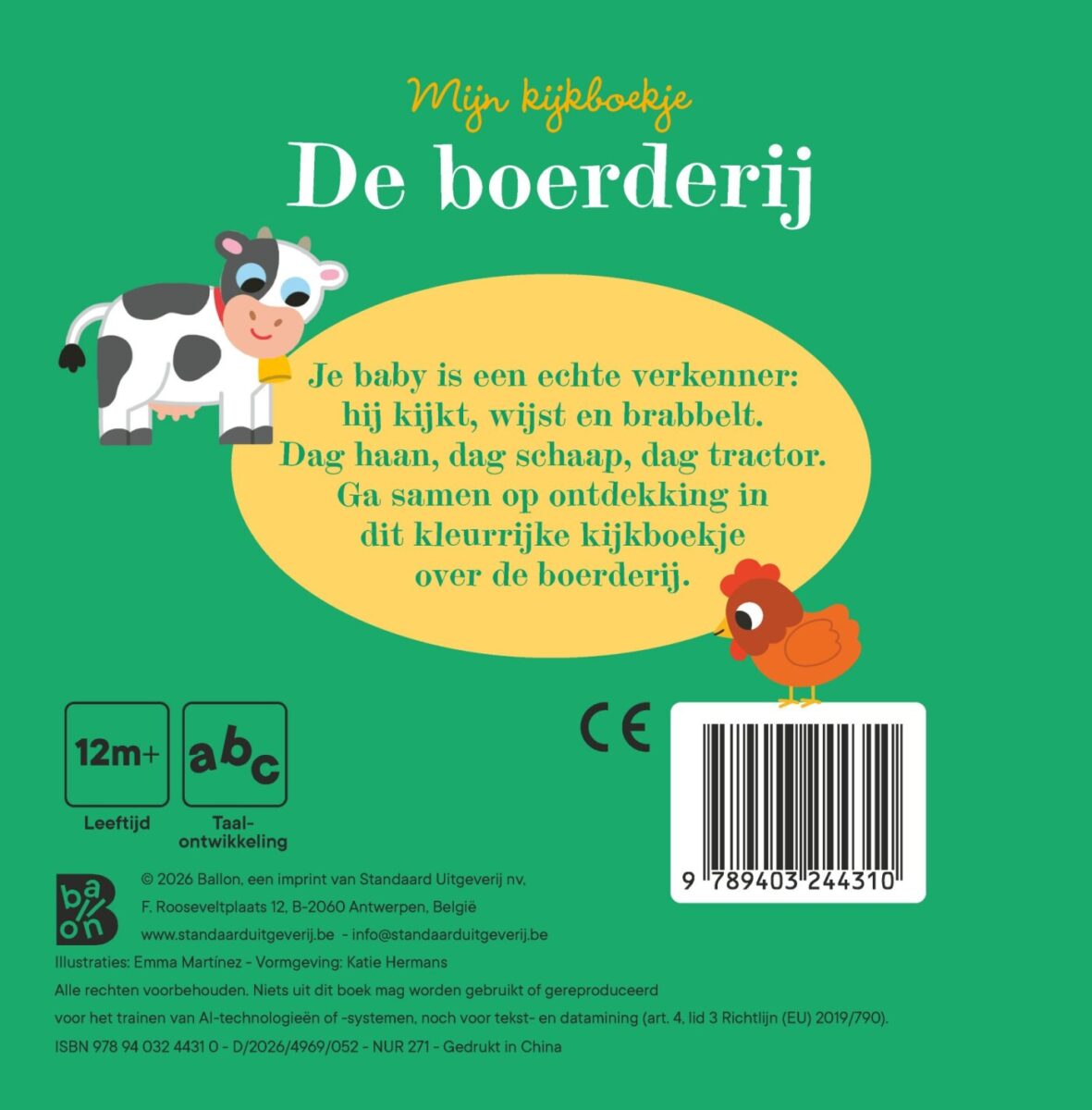 De boerderij – achterflap