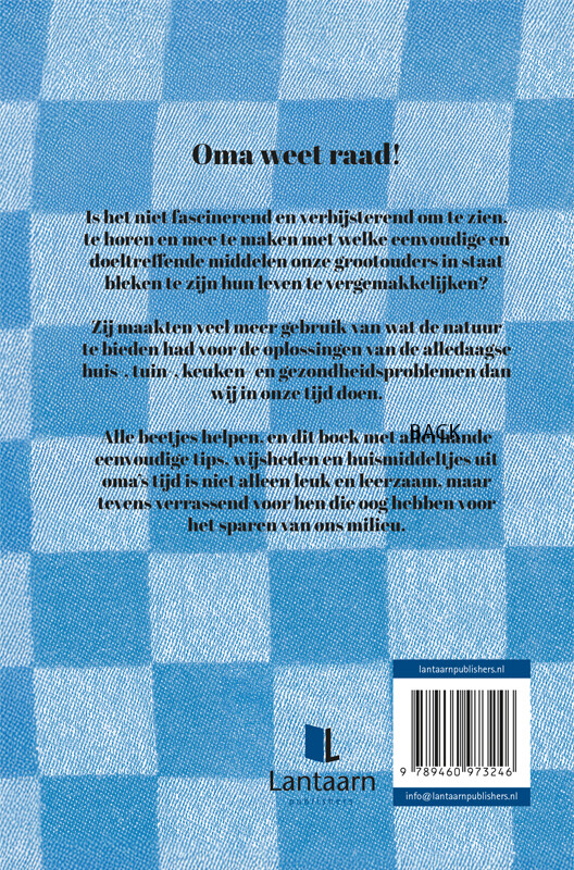 Oma weet raad! – achterflap