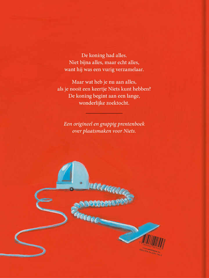 De koning en niets – achterflap