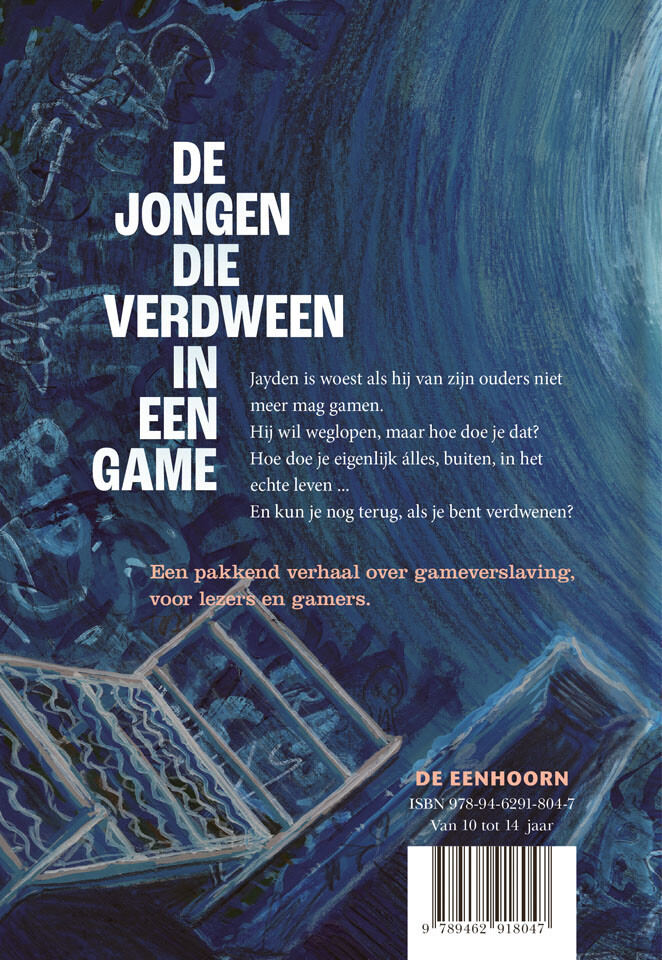 De jongen die verdween in een game – achterflap