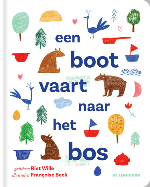 Een boot vaart naar het bos – cover