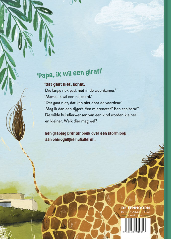 Ik wil een giraf! – achterflap