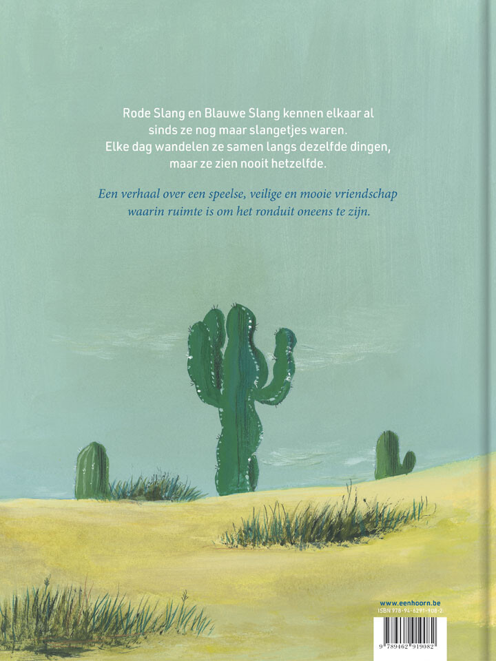 Rode slang en blauwe slang – achterflap