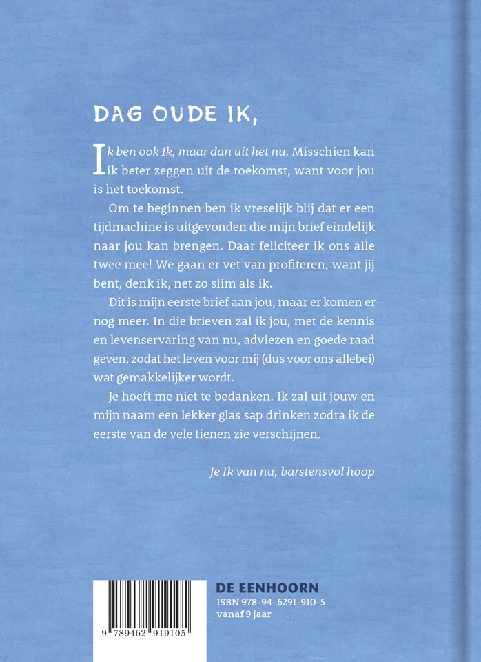 Dag oude ik – achterflap
