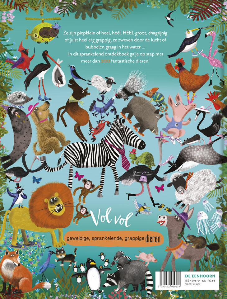 Vol vol dieren – achterflap