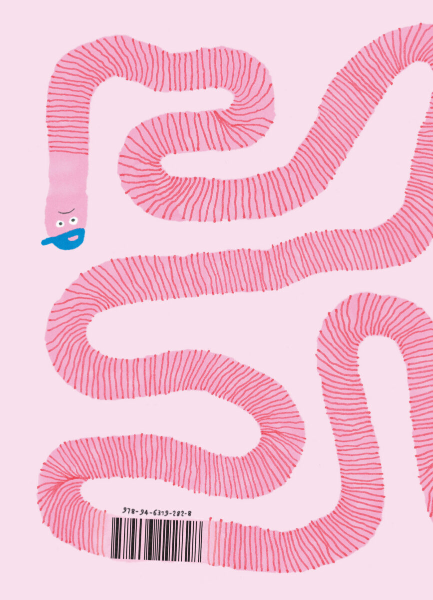 De woelige wereld van de worm – achterflap