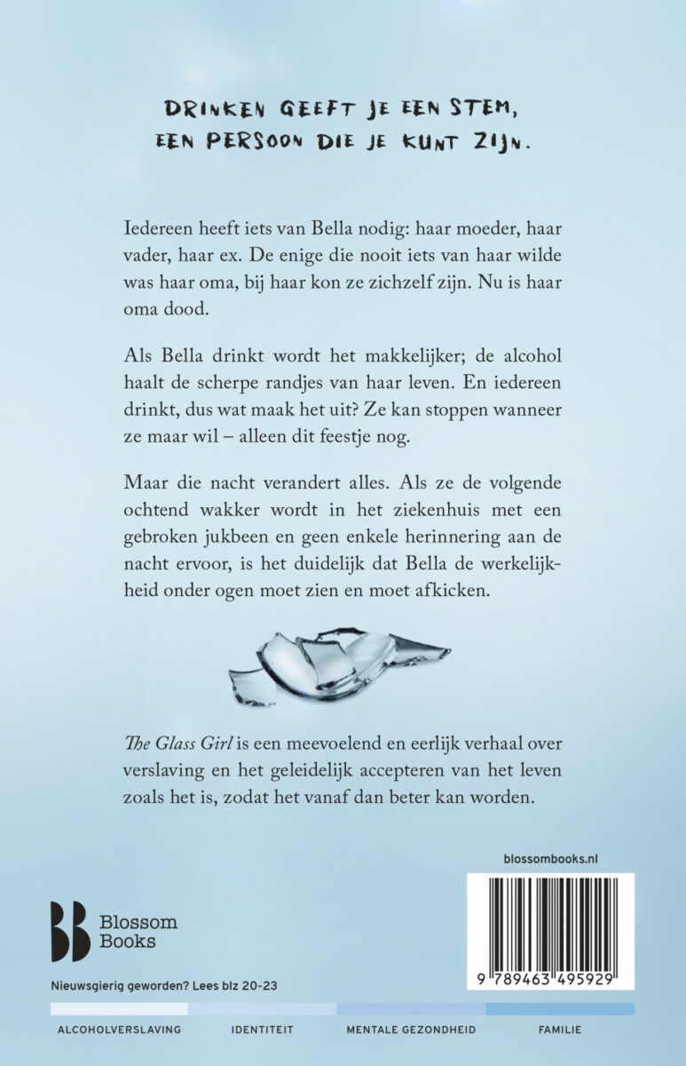The glass girl – achterflap