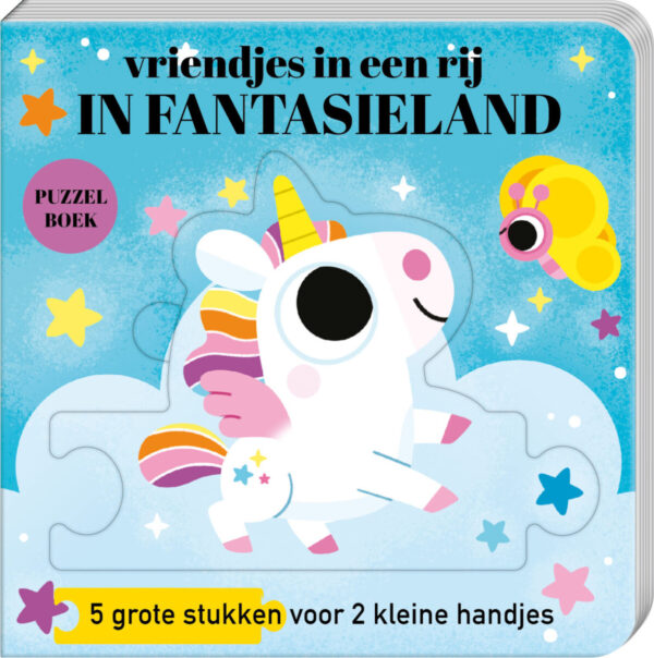 Puzzelboek vriendjes in een rij – In fantasieland – cover