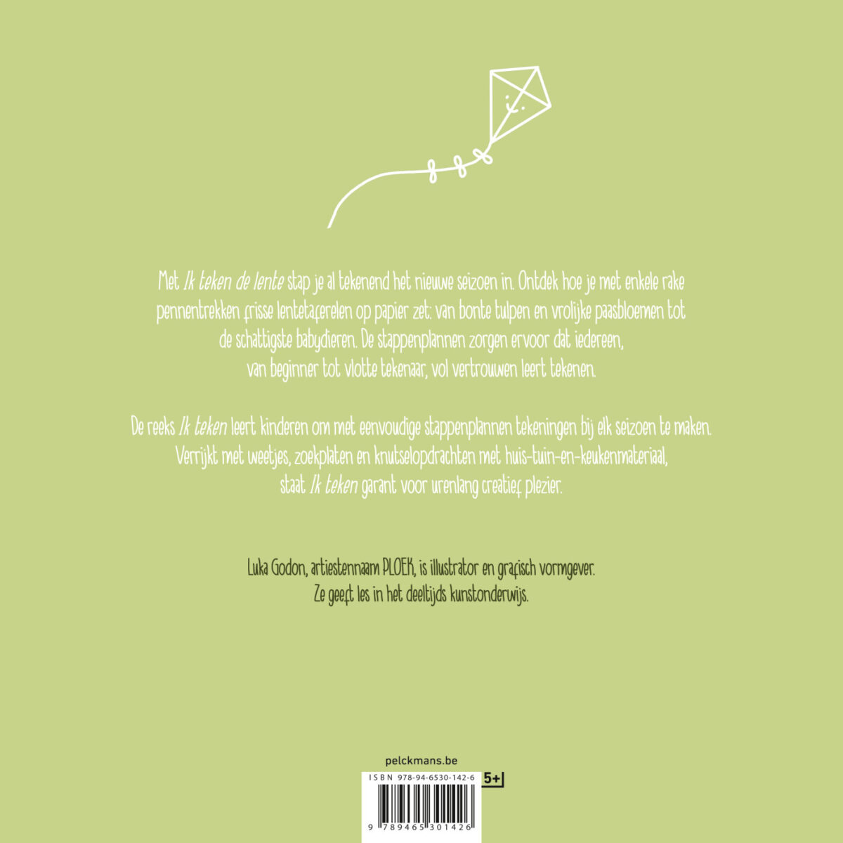 Ik teken de lente – achterflap