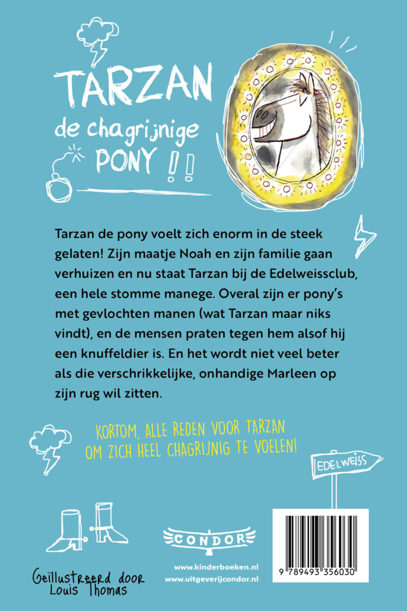 Tarzan, de chagrijnige pony – achterflap